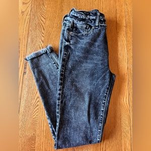 👖 [KANCAN] ODETTE HIGH RISE SUPER SKINNY JEANS - BLACK WASHED